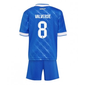 Fotbalové Dres Real Madrid Federico Valverde #8 Dětské Třetí Oblečení 2025-26 Krátký Rukáv (+ trenýrky)